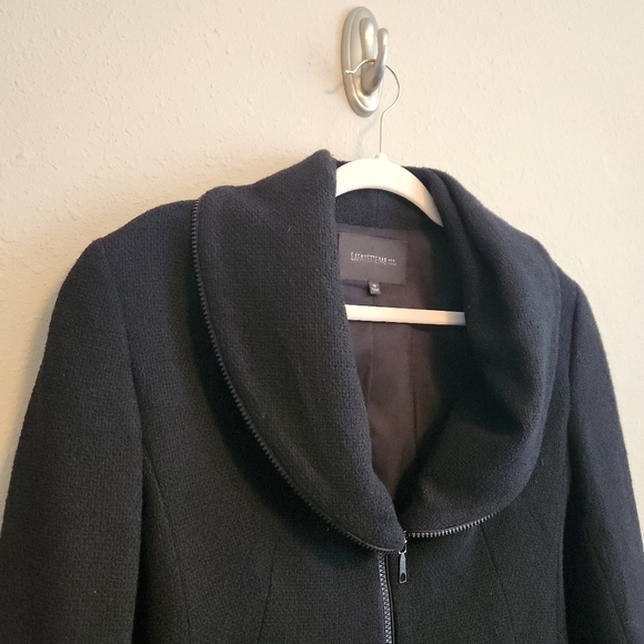 Lafayette 148 New York Black Zippered Jacket Size 10 - Picture 2 of 12